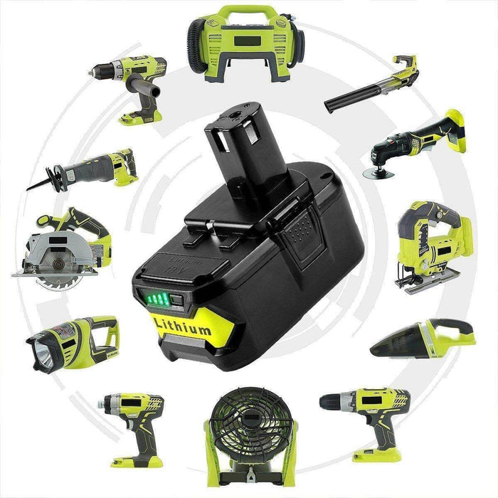 2 STÜCK für Ryobi 18V 5Ah Ersatzakku Lithium P102 P103 P105 P107 P108 P109 Ryobi ONE+ Cordless Tool - Dasbatteries