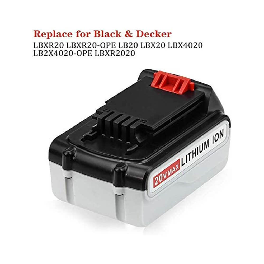 20V Max (18V) 5,0Ah für Black&Decker Li-Ion LBXR4020 Akku Ersatzakku 2 –  Dasbatteries