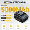 20V Max Lithium Batterie für Worx WA3579 WA3520 WA3575 WA3578 WA3525 WG160 5.0Ah - Dasbatteries