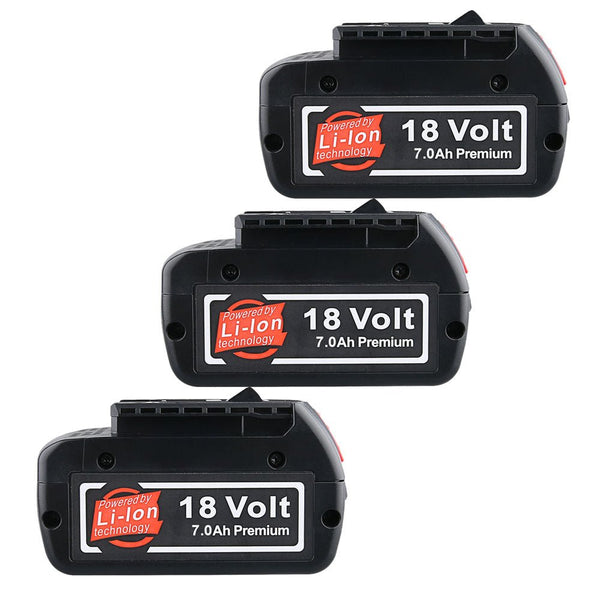 4 Stück 18V 7.0Ah Für Bosch BAT610G Li-ion Akku Ersatz mit LED / Kompa –  Dasbatteries
