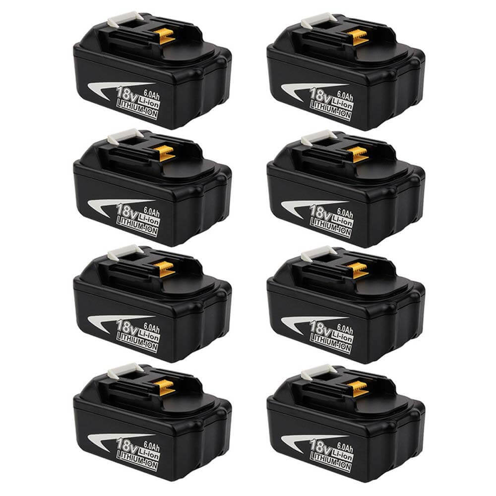 18V 6AH BL1860 replacement battery for Makita 8-piece/compatible