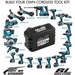 BL1860B 18V 6Ah Ersatzakku für Makita with LED 10-Stück/Kompatibel mit Makita 18V BL1830B BL1860B BL1820 LXT-400 - Dasbatteries