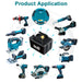 BL1890B 18V 9Ah Ersatzakku für Makita with LED 2-Stück/Kompatibel mit Makita 18V BL1830B BL1860B BL1820 LXT-400 - Dasbatteries