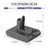 DC35 Aktualisiet 22.2V 6.4Ah Für Dyson Li-ion Type B Ersatzakku (Nicht Passend Typ A) DC31 DC34 DC45 (Nicht Passend Typ A) - Dasbatteries