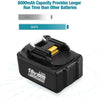 Free USB ADP05 &18V 6Ah BL1860 5-Stück/Kompatibel mit Makita 18V BL1830B BL1860B&Für MAKITA ADP05 14-18V Li-Ionen-Batterie GAR - Dasbatteries