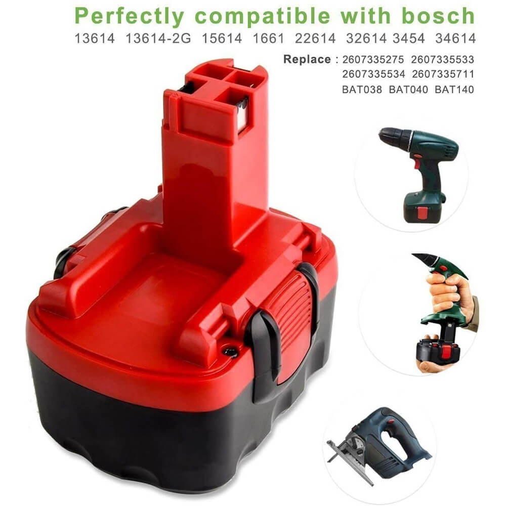 Freigabe| SHGEEN für Bosch 14,4V 3600mAh Ni-MH Ersatzakku 2 STÜCK /BAT038 BAT040 BAT140 - Dasbatteries