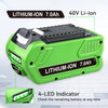 Für GreenWorks 40V 7.0Ah Lithium Akku Ersatz | 29472 29462 Batterie für 40V G-MAX Elektrowerkzeuge (Nicht für Gen 1) - Dasbatteries