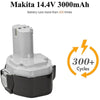 für Makita 14.4 V 4.8Ah Ni-MH Ersatzakku 2 STÜCK /1422 1420 1433 1434 1435 1435F - Dasbatteries