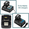 für Makita BL1850 5Ah & Dual Port Ladegerät Starter Pack/Ersatz ladegerät 18V Batterieladegerät DC18RD Makita 18V LXT Lithium-Ionen-Akku - Dasbatteries