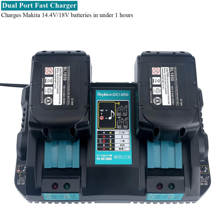 Für Makita BL1850B 18V 5Ah BL1860B Ersetzen Akku LXT400 BL1840B BL1830 Ladegerät Für Makita BL1850B 18V 5Ah BL1860B Ersetzen Akku LXT400 BL1840B BL1830 Ladegerät