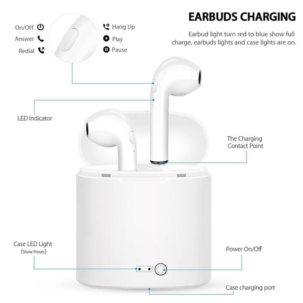 Vanon Drahtlose kopfhörer Bluetooth 5,0 Kopfhörer sport Earbuds Headset Mit Mic Für alle iphone - Dasbatteries